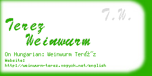 terez weinwurm business card